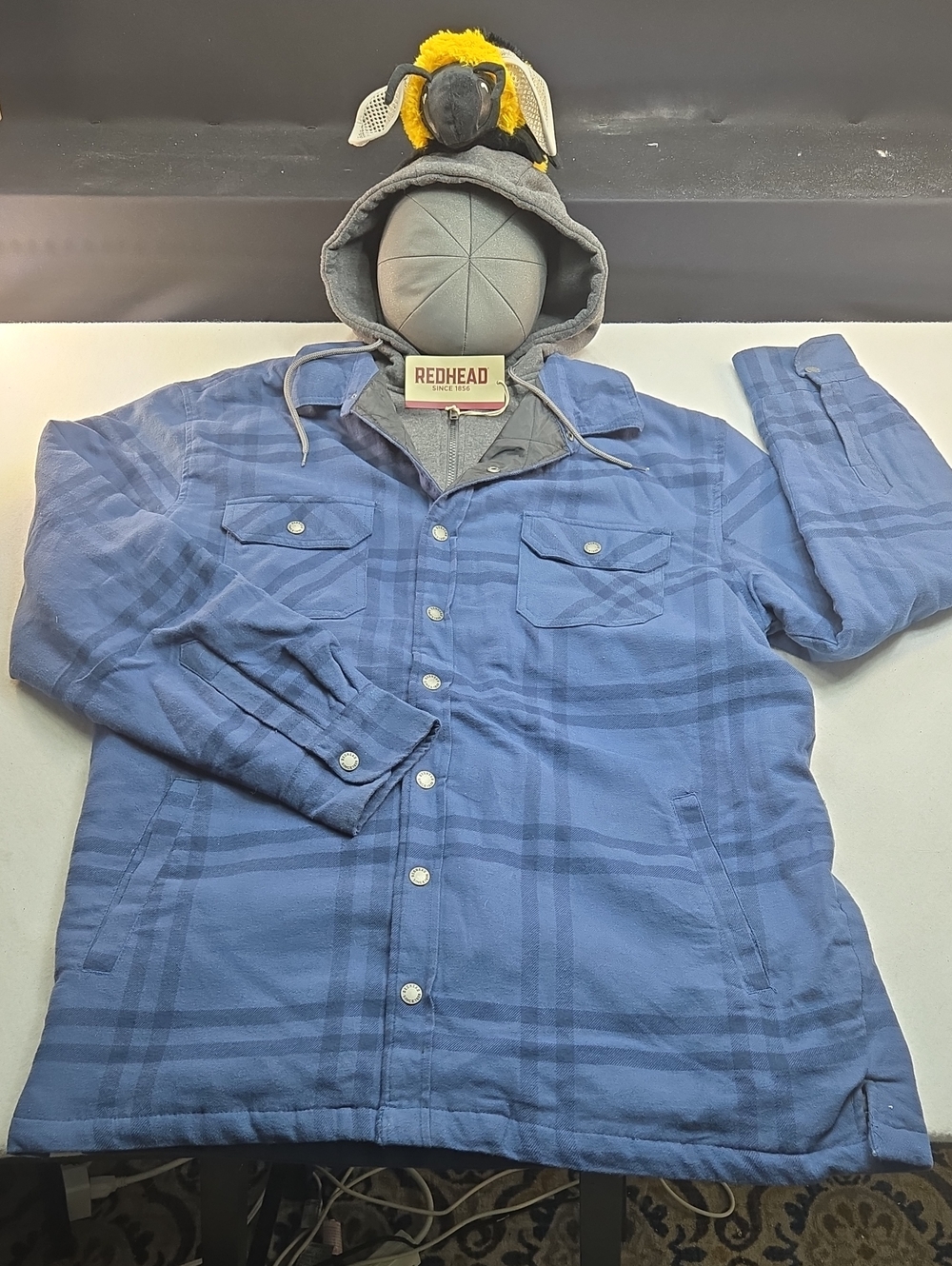 RedHead Bull Creak Hooded Flannel Shirt Jacket NWT
